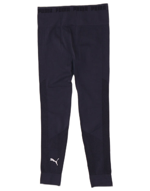 Женские укороченные леггинсы Puma UK 8, маленькие, темно-синие
