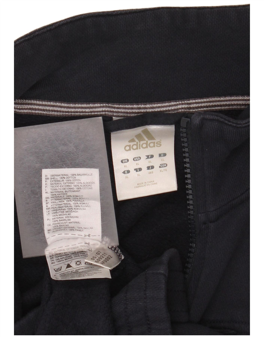 Мужской спортивный костюм Adidas Top Jacket XL Темно-синий хлопок