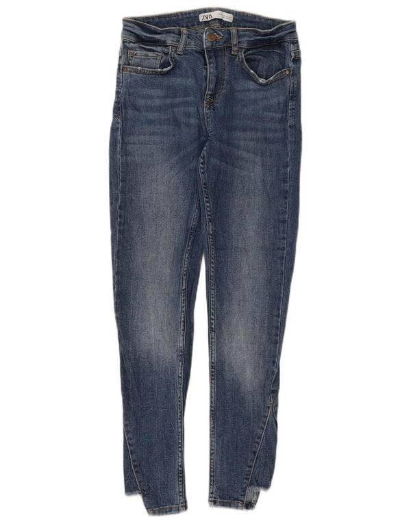 Женские джинсы скинни Zara EU 34 2XS W24 L26 синие