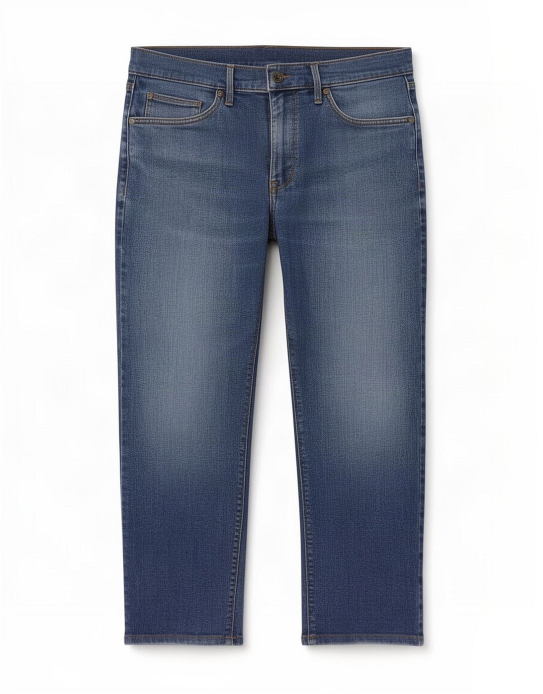 Мужские прямые джинсы Marks & Spencer W32 L25 синие, хлопок