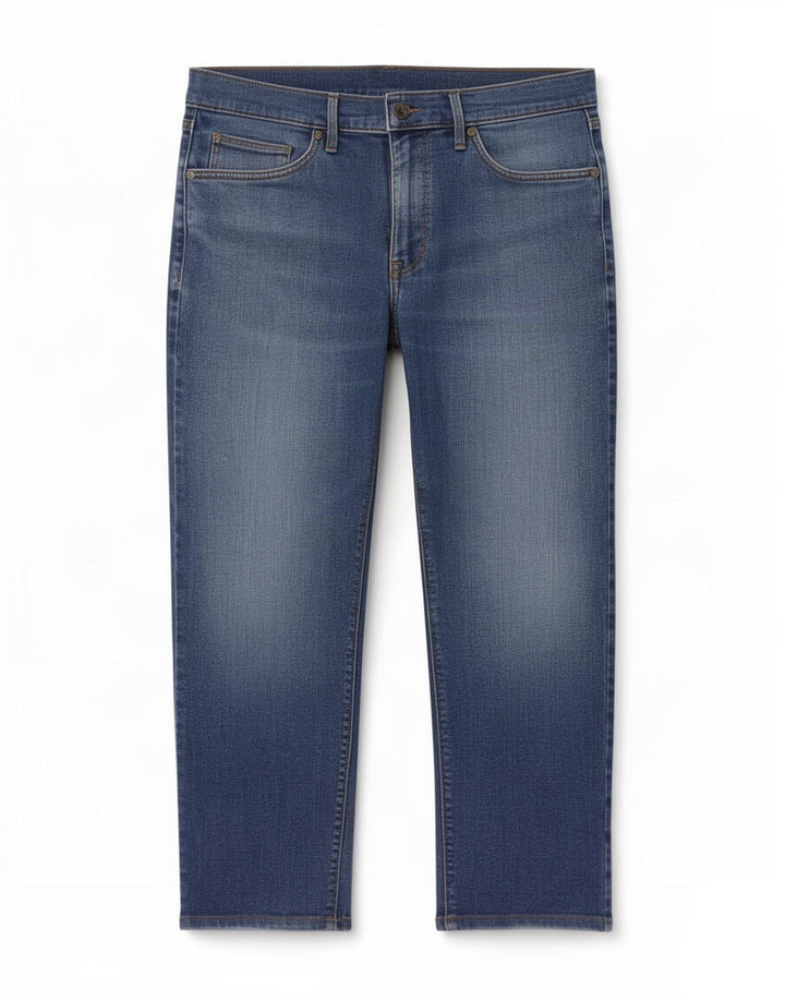Мужские прямые джинсы Marks & Spencer W32 L25 синие, хлопок