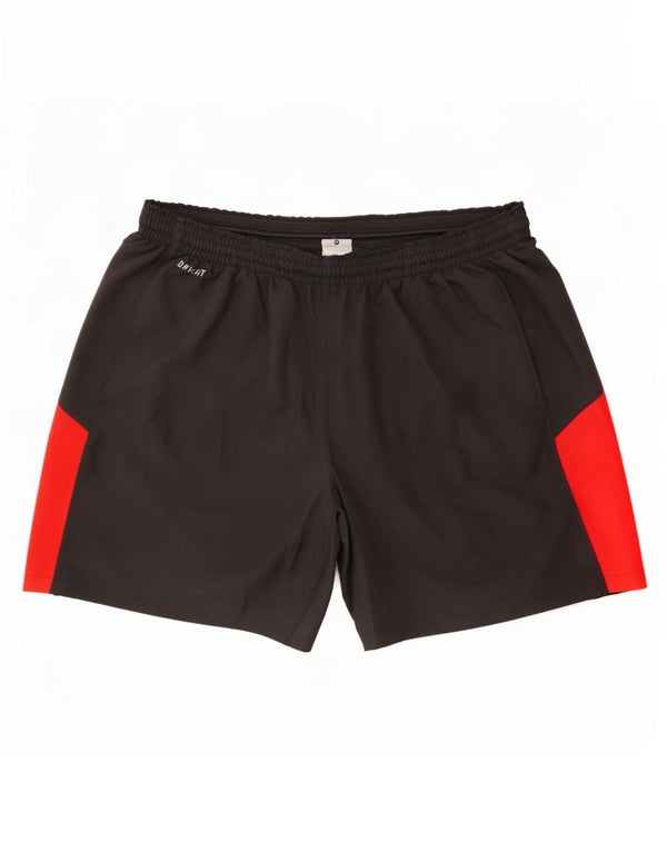 Мужские спортивные шорты Nike Dri Fit XL, черные, полиэстер с цветными блоками
