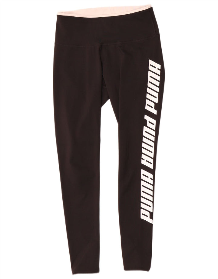 Женские леггинсы с рисунком Puma UK 10, маленькие черные из полиэстера