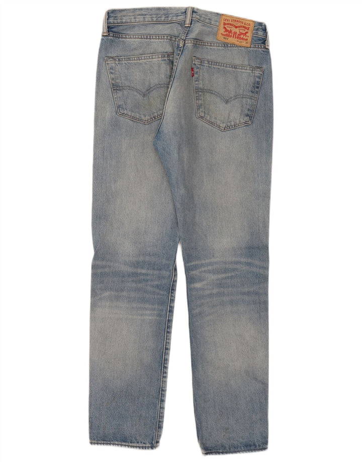 Мужские прямые джинсы Levi's 501 W32 L30 синие, хлопок