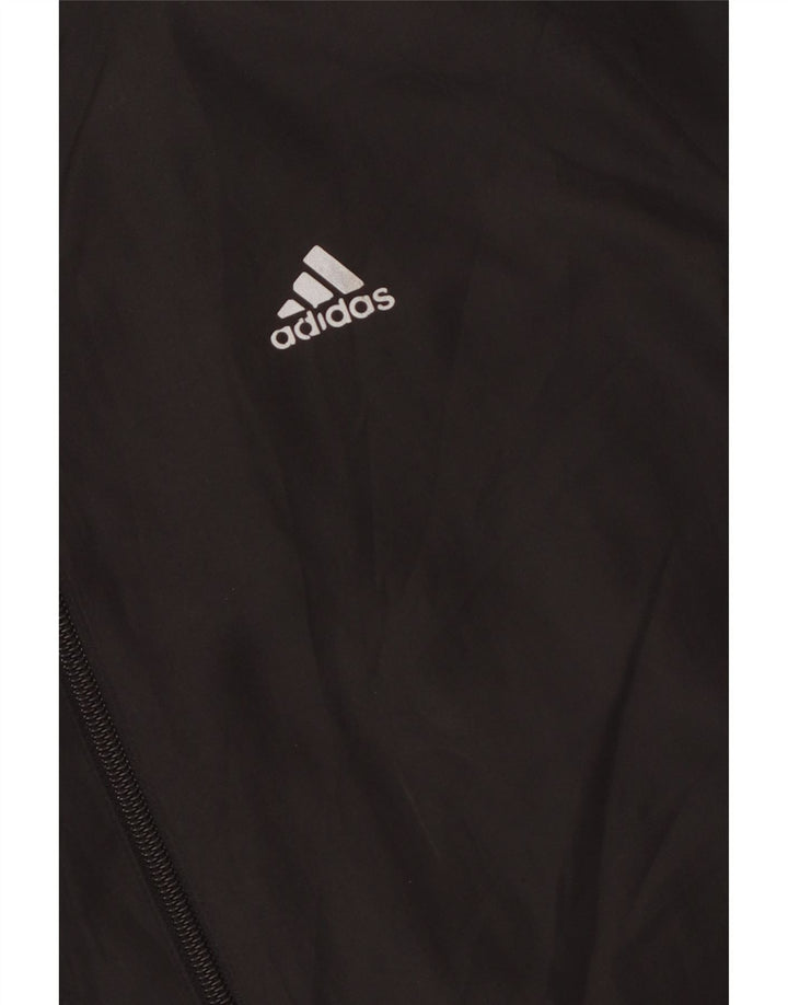 Adidas Mens Clima 365 Спортивный костюм Верхняя куртка среднего черного цвета с цветными блоками