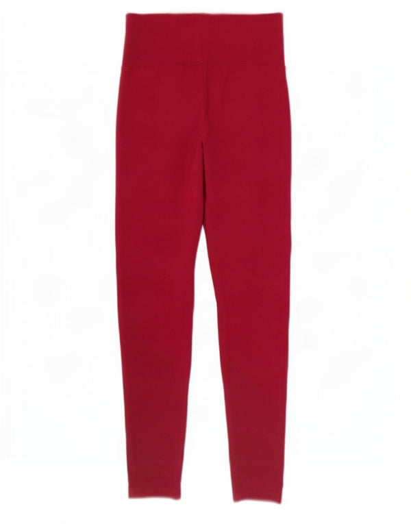 Женские леггинсы Adidas UK 10, маленькие розовые, хлопок