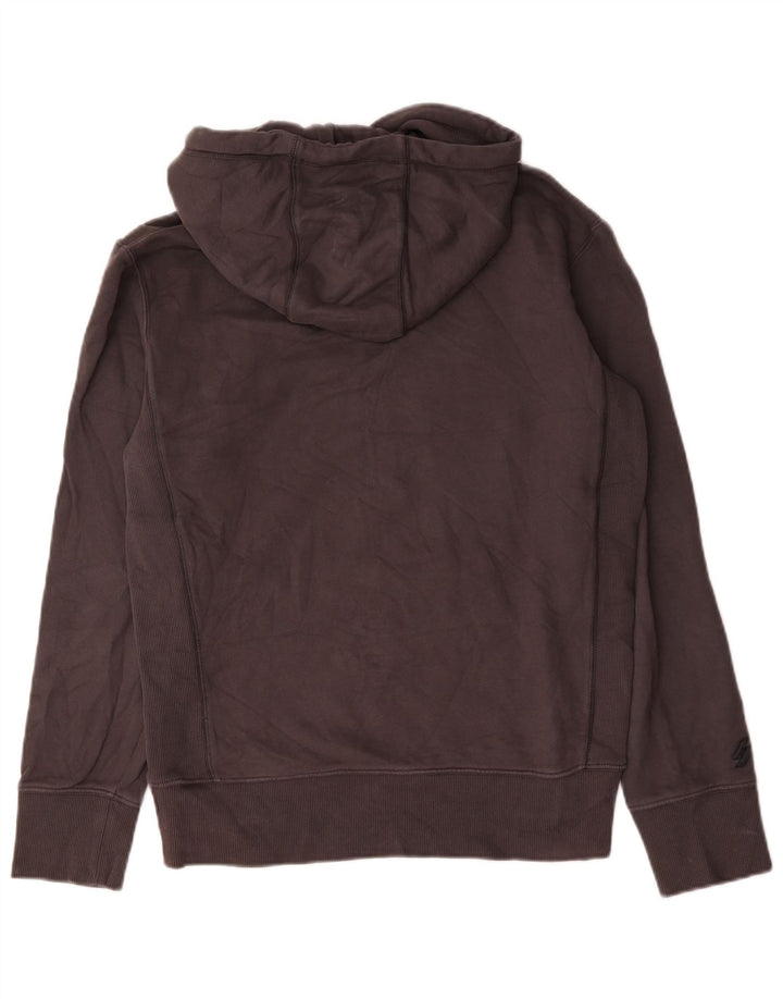 Мужской джемпер с капюшоном Superdry, маленький серый, хлопок