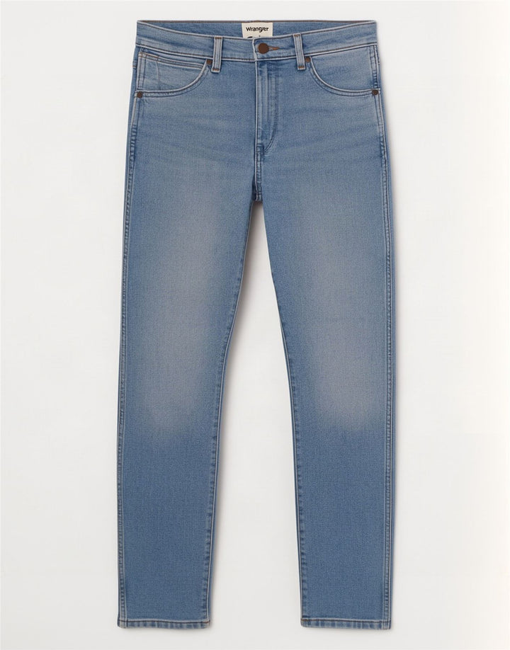 Мужские джинсы Wrangler Larston Slim W28 L32, синий хлопок