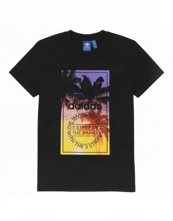 Мужская футболка с рисунком Adidas Top XS, черный хлопок