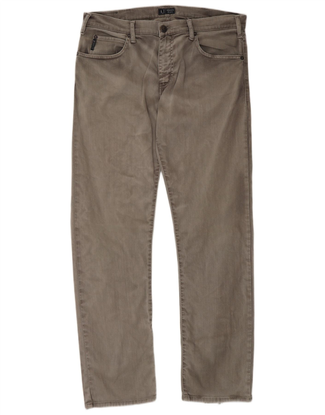 Мужские прямые джинсы Armani W36 L35 серые, хлопок