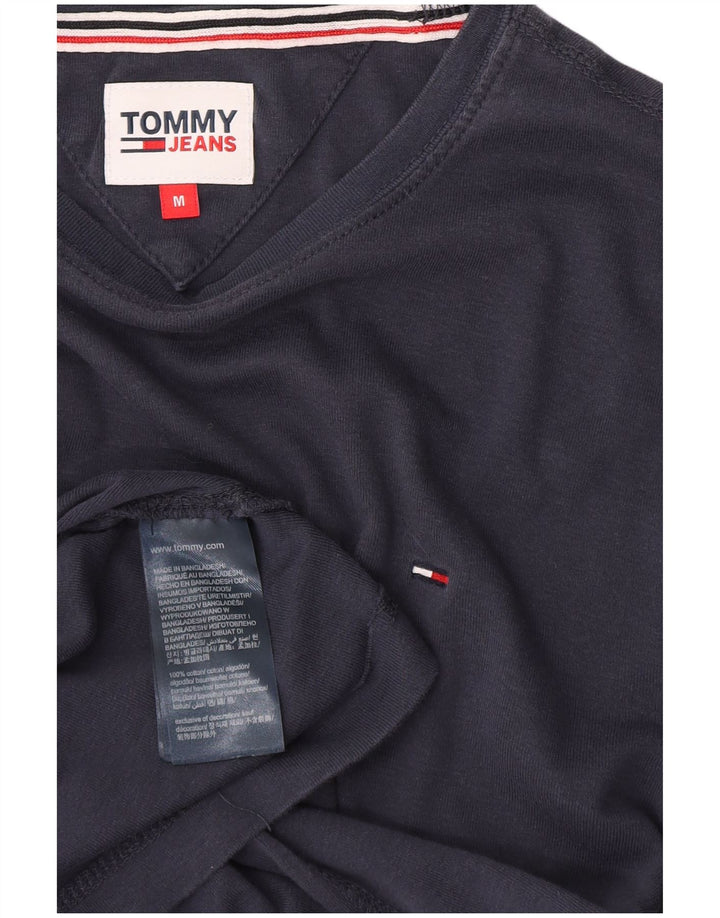 TOMMY HILFIGER Мужской топ с длинными рукавами, средний темно-синий, хлопок