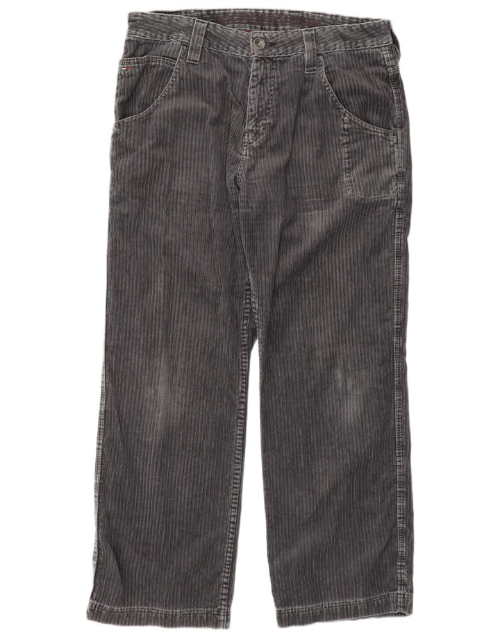 Tommy Hilfiger Мужские прямые вельветовые брюки W34 L30 Серые