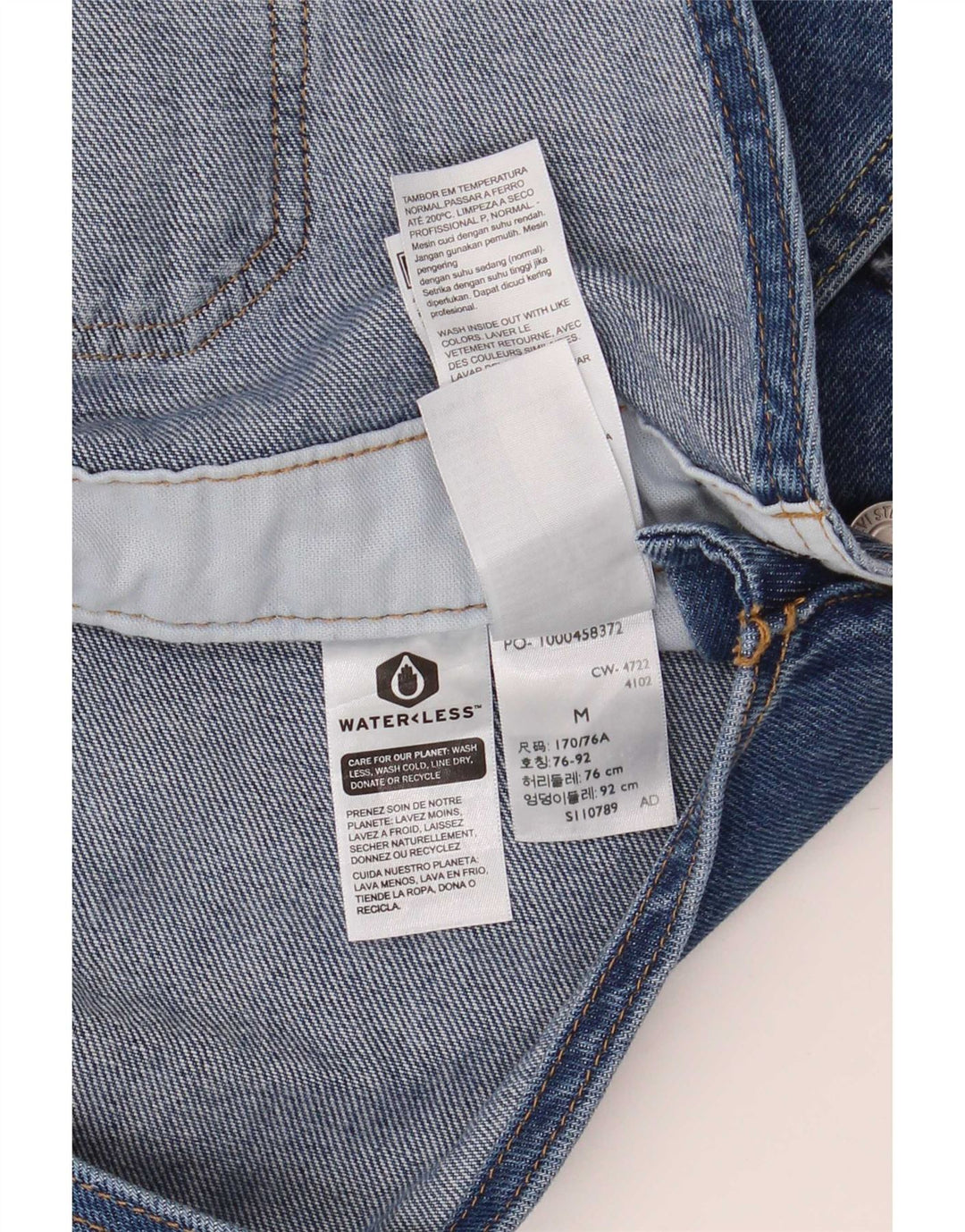 Мужской комбинезон-карго Levi's, джинсы среднего размера W36 L30, синий хлопок