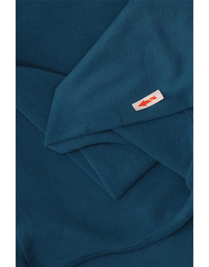 Мужской флисовый джемпер Jack Wolfskin с воротником на молнии, Великобритания 36/38, средний синий полиэстер