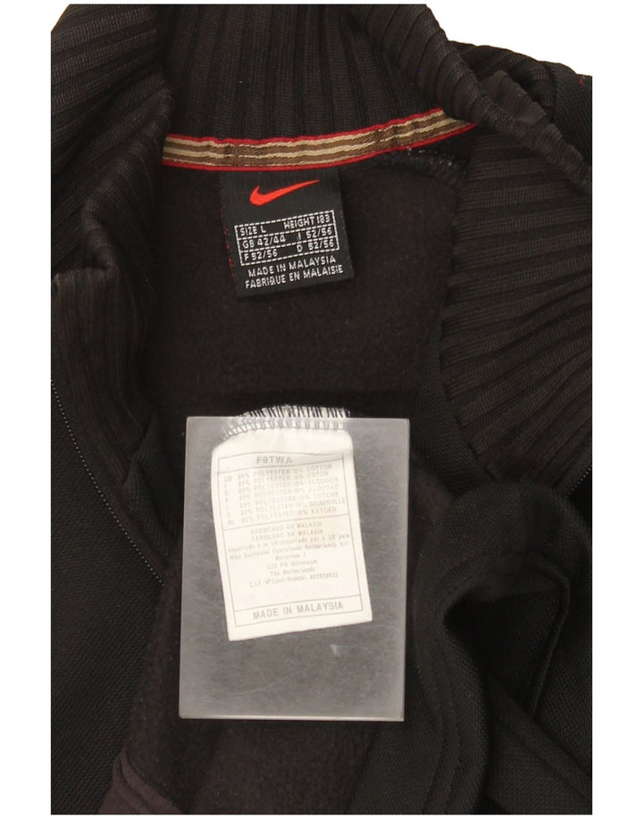 Мужская спортивная куртка Nike UK 42/44, большой черный полиэстер