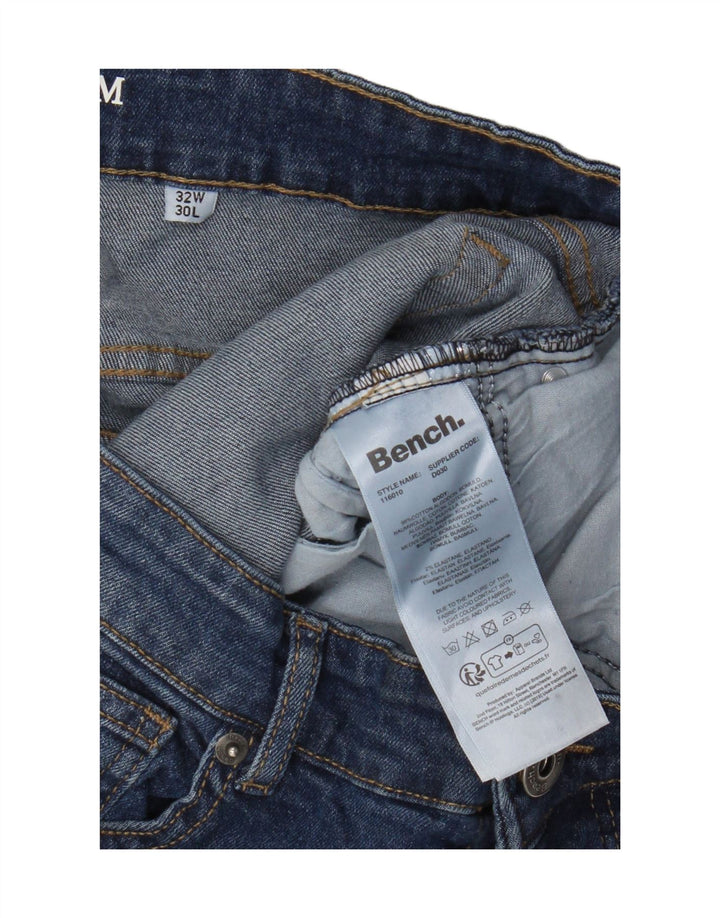 Мужские узкие джинсы Bench W32 L30, синий хлопок
