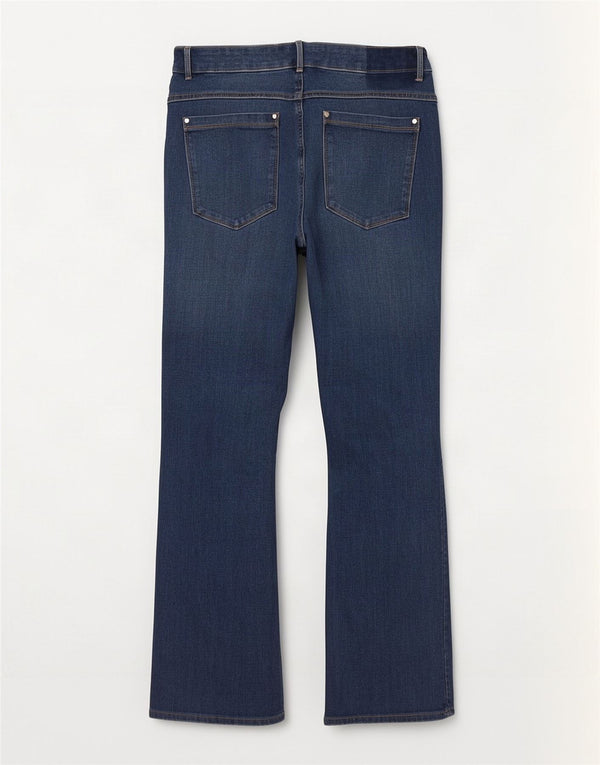 Женские джинсы-клеш Marks & Spencer Magic Slim, Великобритания, 16, большие, 35, L28, синие