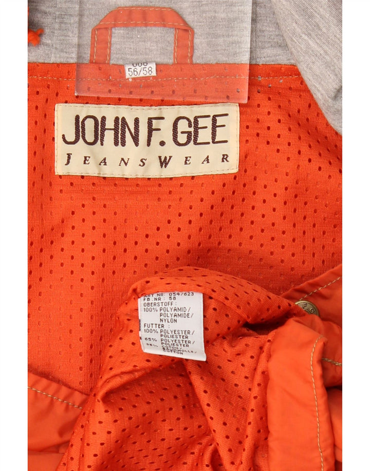 Мужской анорак с капюшоном JOHN F GEE EU 56 3XL оранжевый полиамид