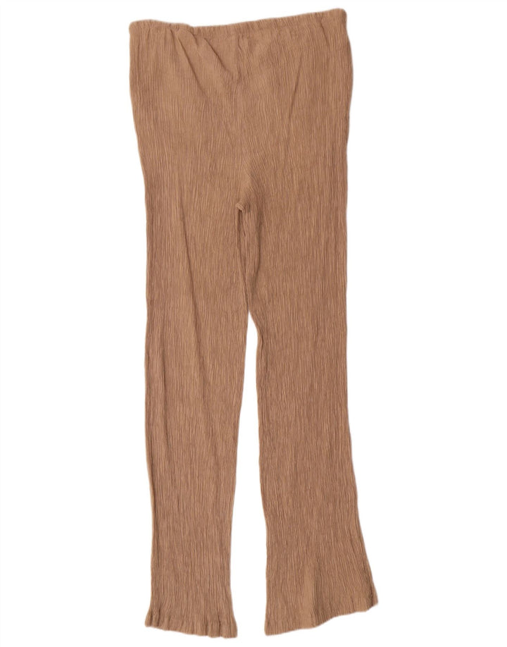 Женские спортивные брюки ZARA UK 16, большие, бежевые, вискоза