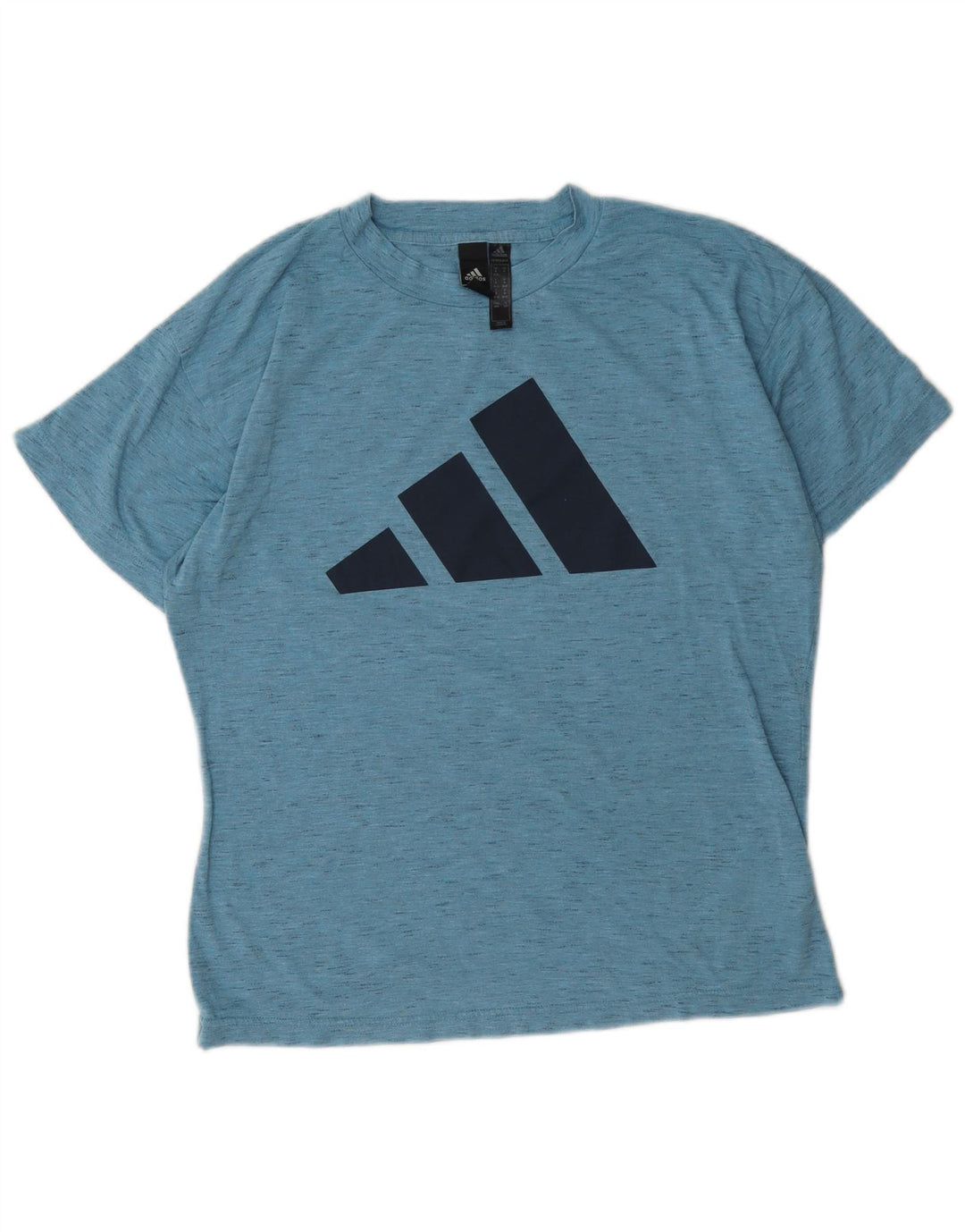 Женская футболка Adidas с графическим рисунком Top UK 12/14, средний синий полиэстер с крапинками