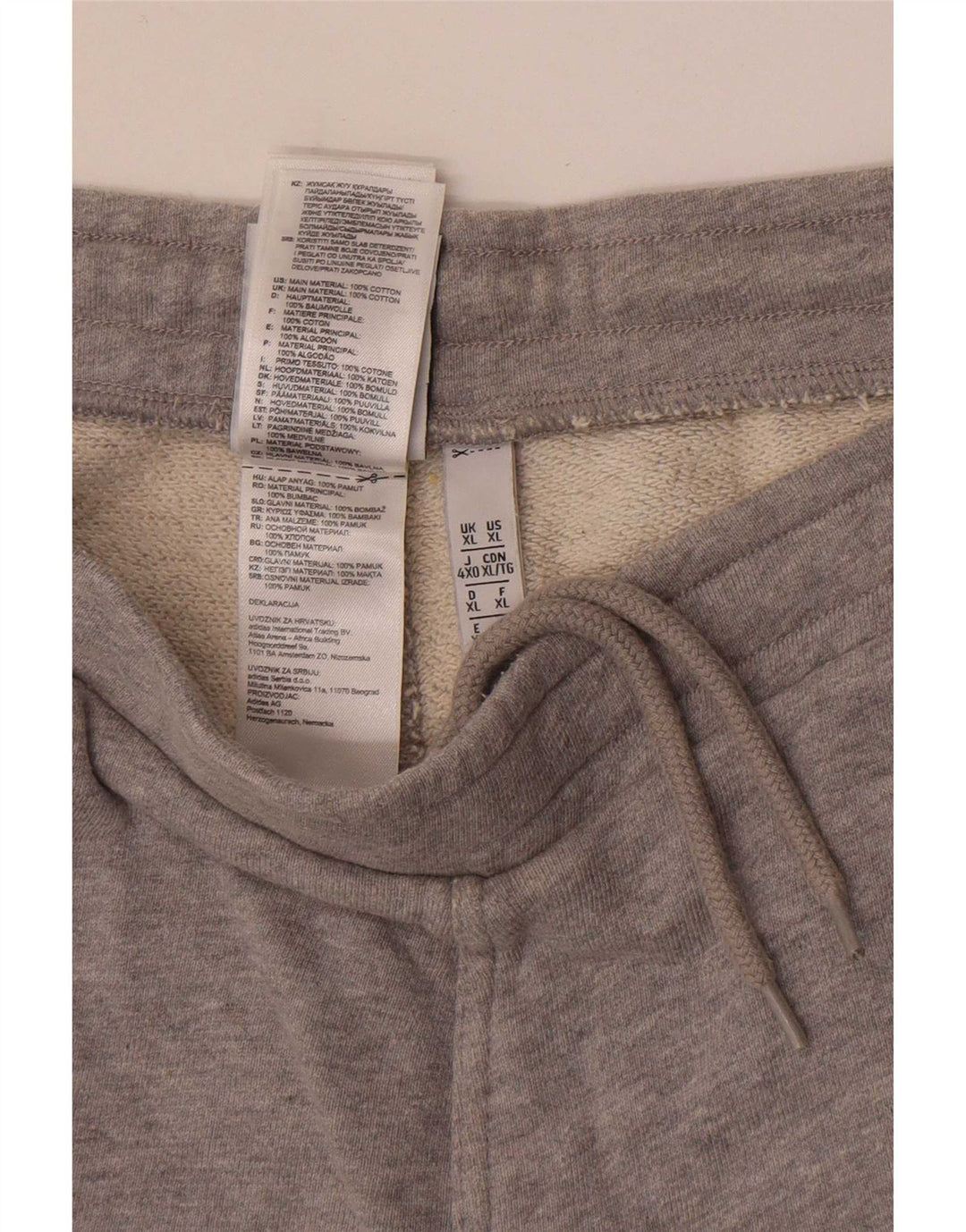 Мужские спортивные шорты Adidas XL серые, хлопок