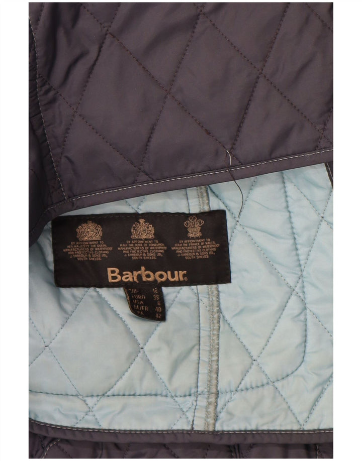 Женская стеганая куртка Barbour UK 12 средний темно-синий полиамид