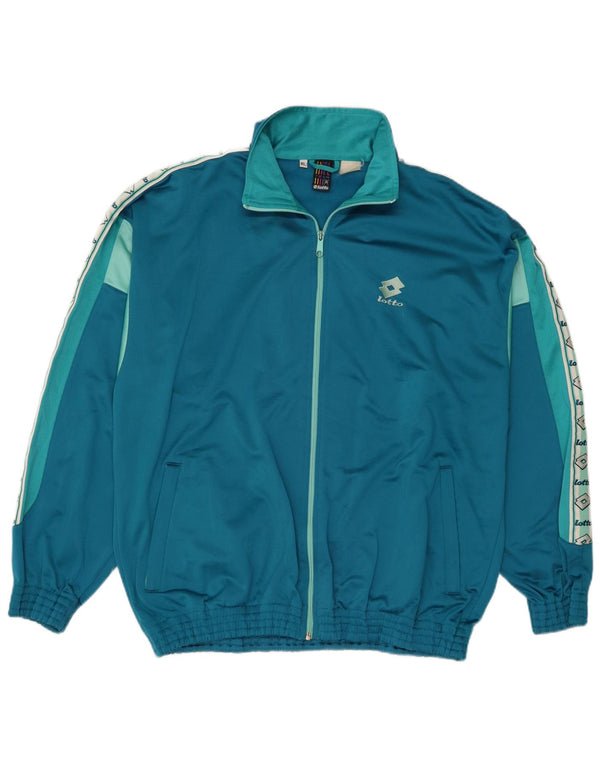 Lotto Mens Graphic Full Tracksuit XL  Blue Colourblock