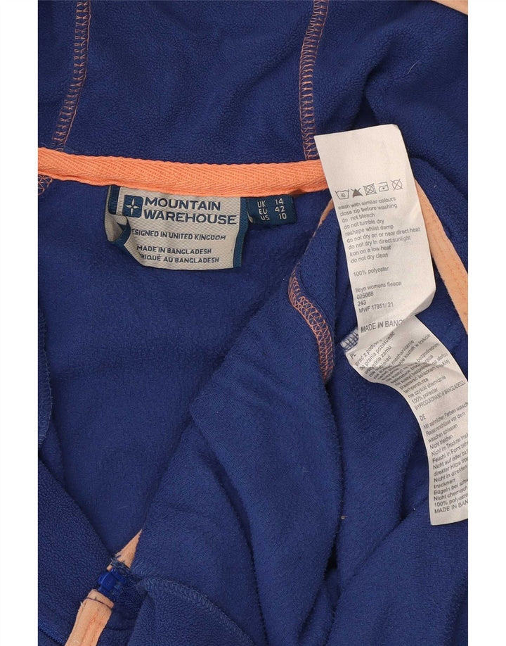 Женская флисовая куртка с капюшоном Mountain Warehouse UK 14, большой синий полиэстер