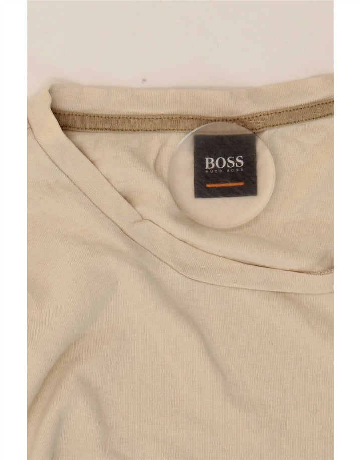 Мужская футболка Hugo Boss Top XL Бежевый хлопок