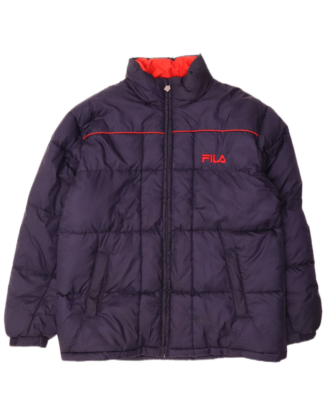 Мужская стеганая куртка Fila UK 42 XL Темно-синий Полиамид