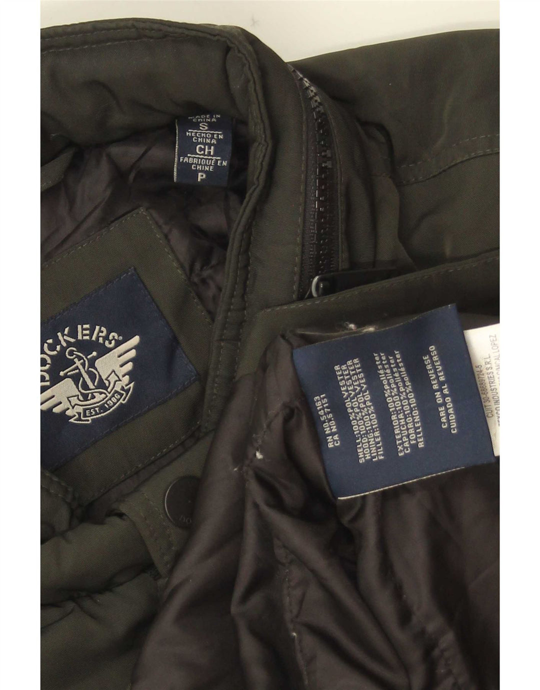 Мужская ветровка Dockers UK 36, маленькая зеленая полиэстер
