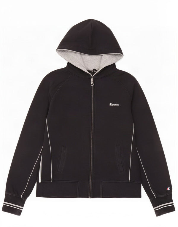 Женский свитер с капюшоном на молнии Heritage Classics UK 18 XL, черный хлопок
