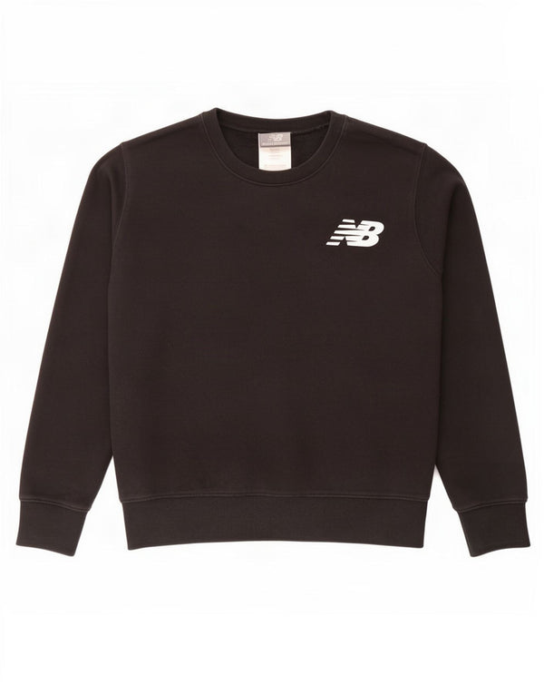 Женский джемпер оверсайз New Balance UK 10, маленький черный хлопковый