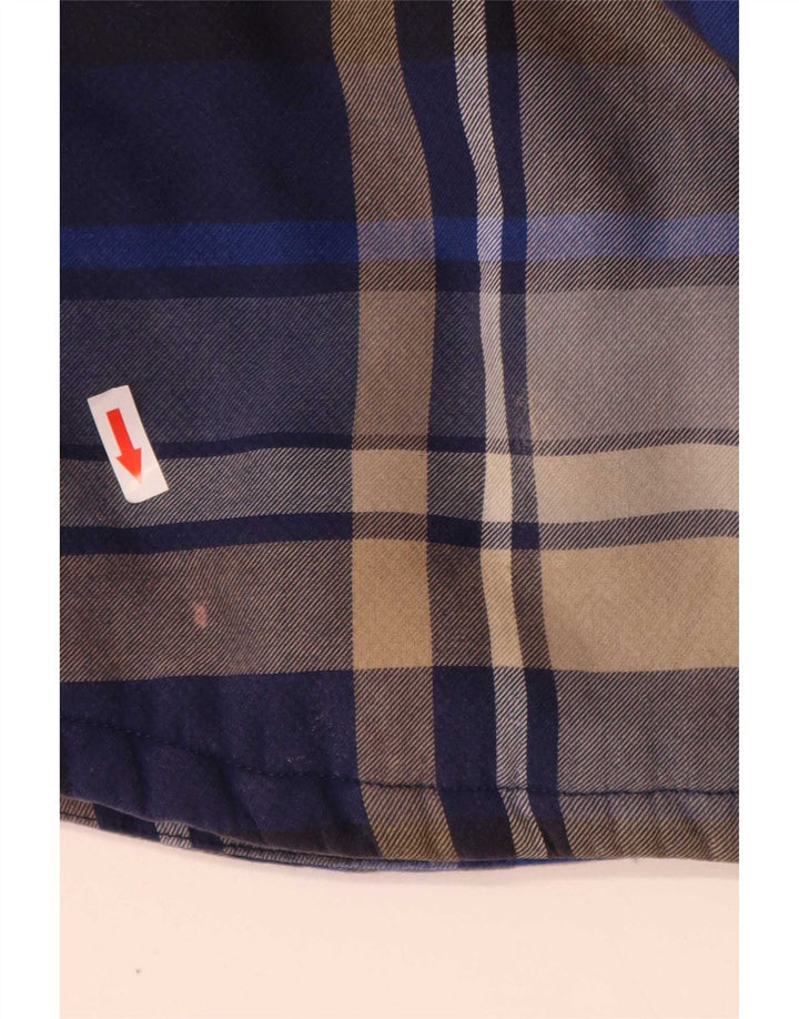 Мужская верхняя рубашка Marks & Spencer Lumberjack Shirt XL синяя клетка из полиэстера