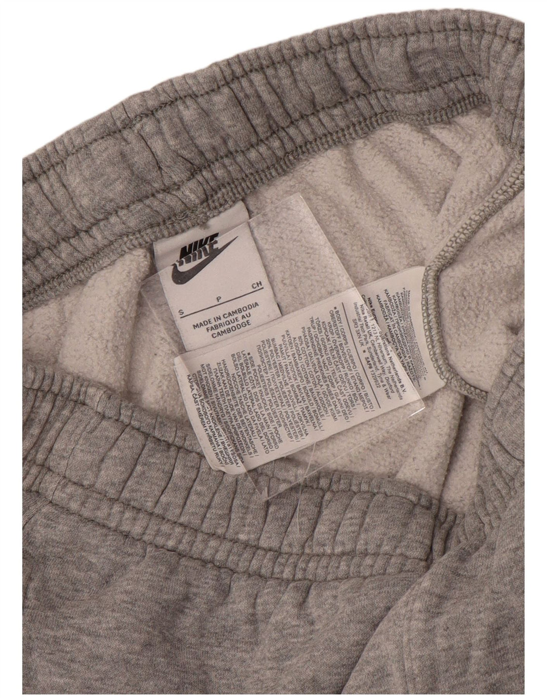 Мужские спортивные брюки NIKE, джоггеры, маленькие серые, хлопковые с цветными блоками