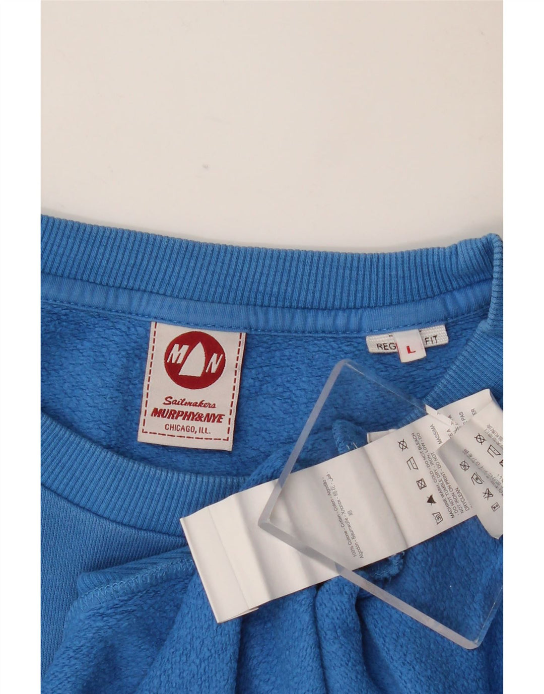 Мужской свитшот с рисунком MURPHY & NYE Sailmakers, большой синий