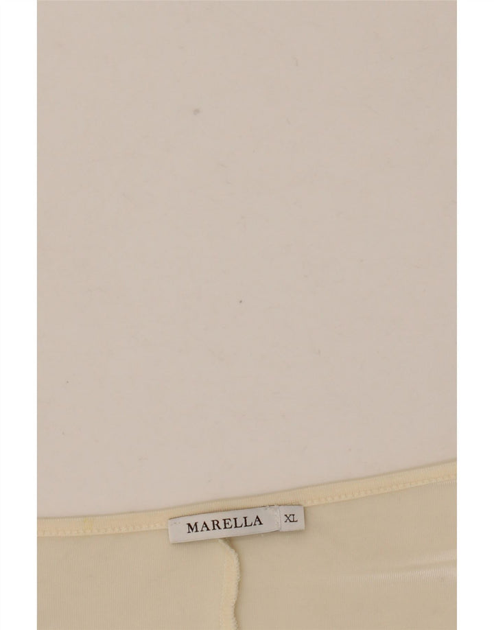 Женская блузка с рукавом 3/4 Marella, Великобритания, 18 XL, белая