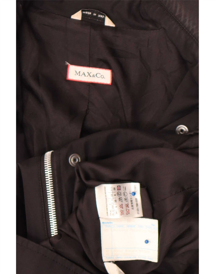 Женский бомбер Max & Co. UK 6 XS, черный полиэстер