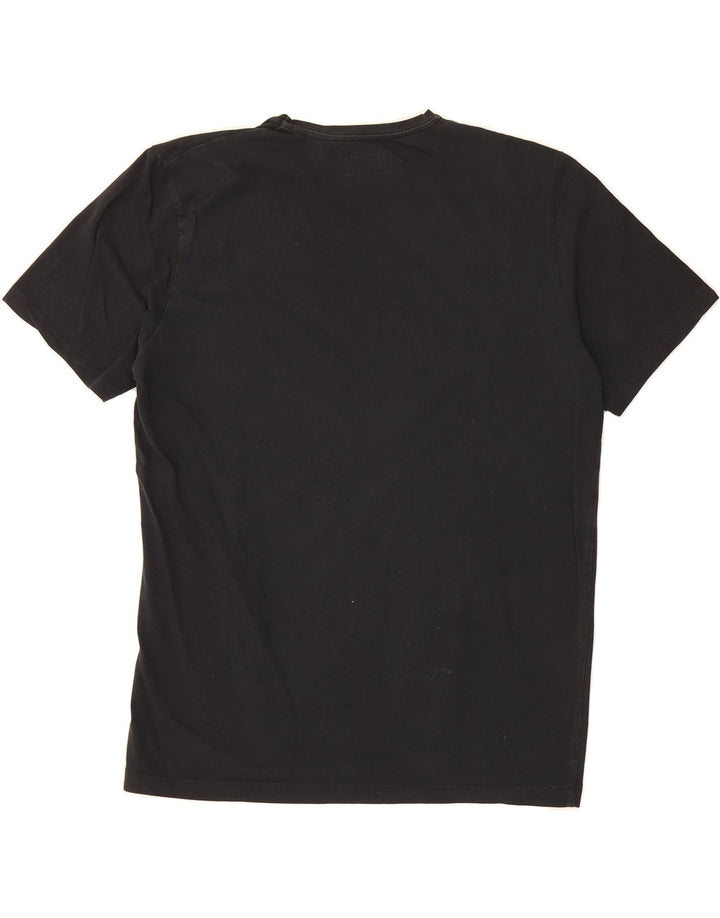 MASSIMO DUTTI Mens T-Shirt Top XL Black Cotton Vintage Massimo Dutti and Second-Hand Massimo Dutti from Messina Hembry 