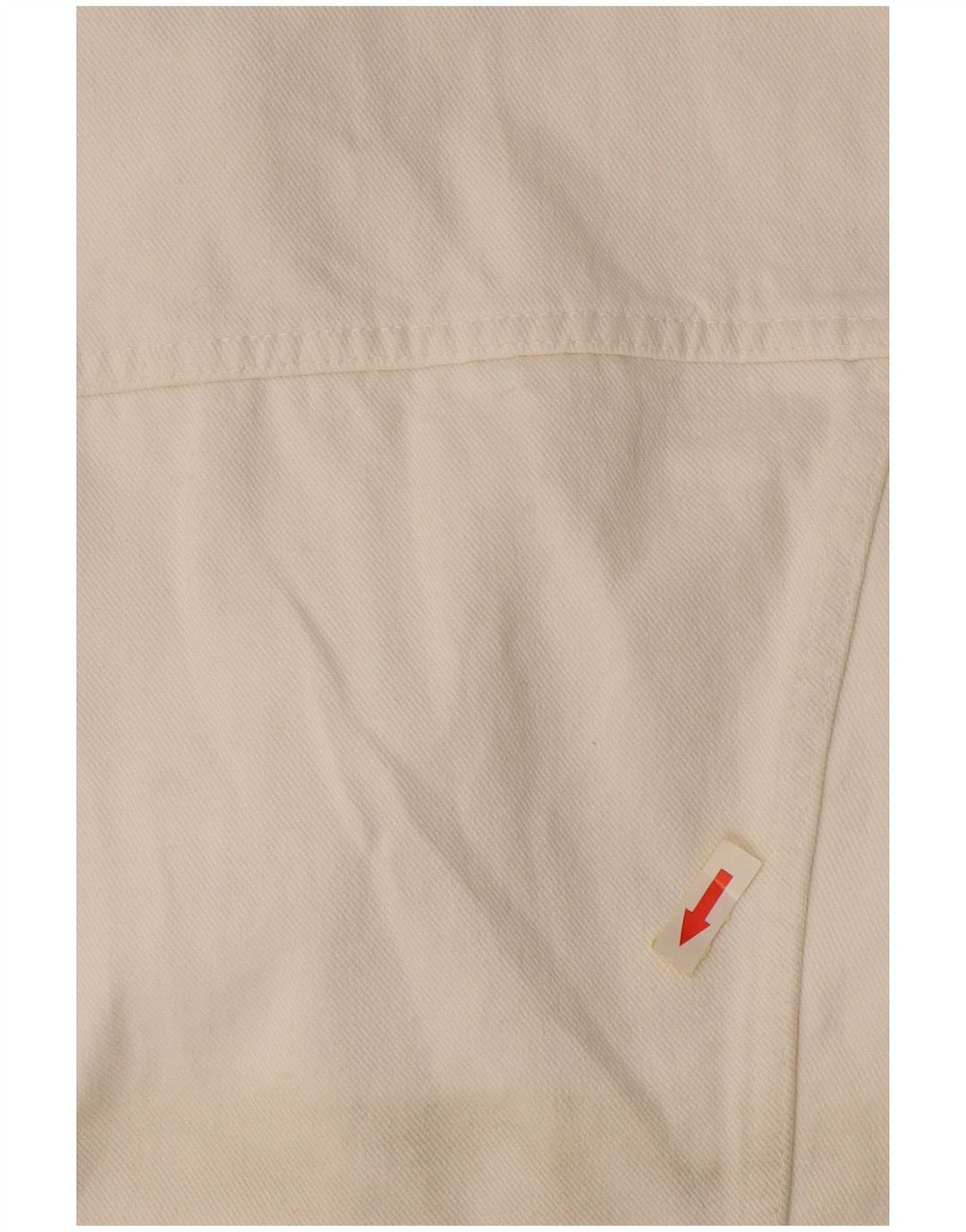 Индийская мотоциклетная женская укороченная джинсовая куртка UK 14, большой белый хлопок