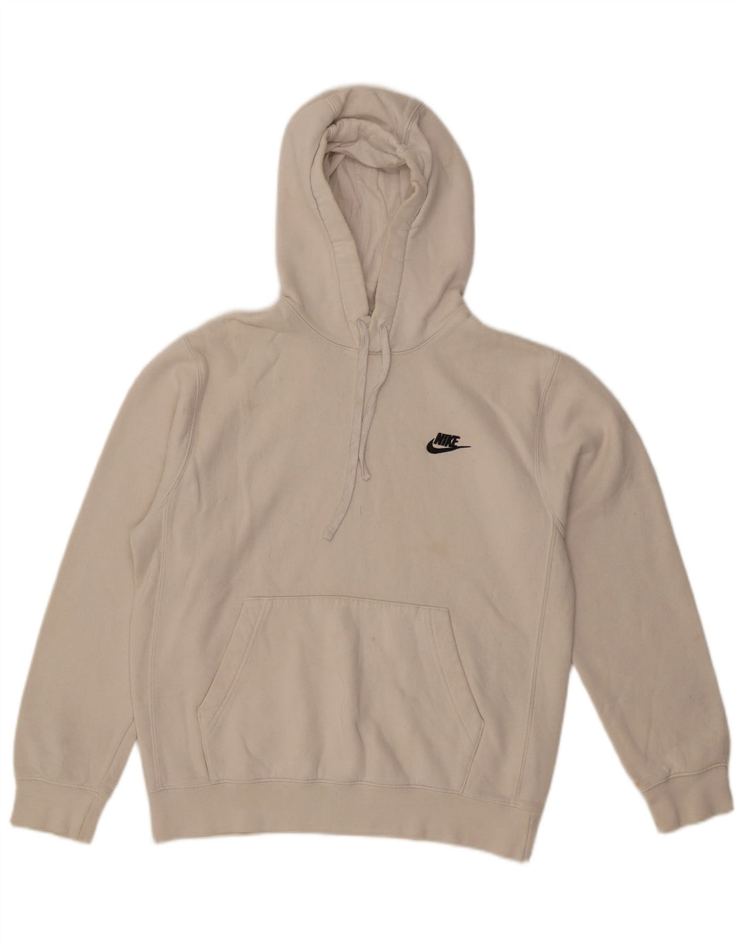 Мужской джемпер с капюшоном Nike, маленький белый, хлопковый