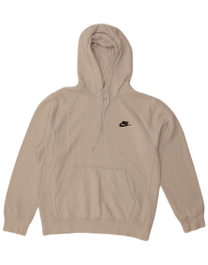 Мужской джемпер с капюшоном Nike, маленький белый, хлопковый