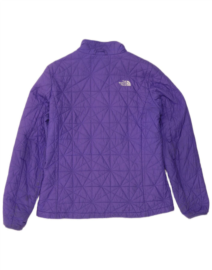 Женская стеганая куртка The North Face UK 16, большой фиолетовый нейлон