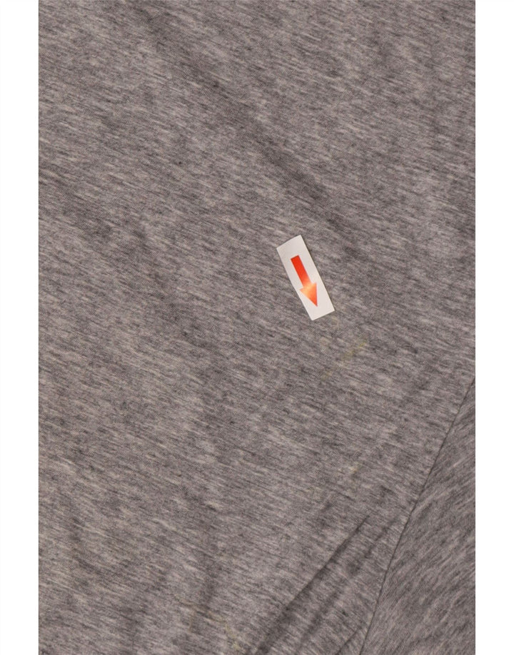 Мужская футболка с рисунком HUGO BOSS 2XL серая в крапинку