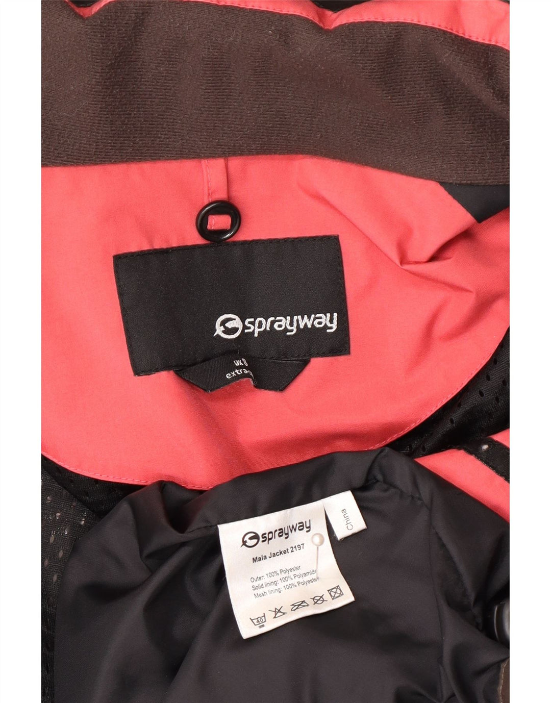 Женская оверсайз-дождевик с капюшоном Sprayway UK 8, маленький коричневый полиэстер