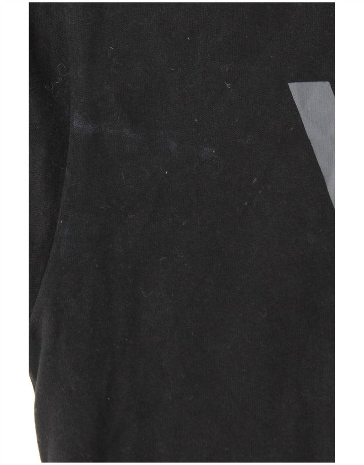 Мужской свитшот с рисунком Vans, маленький черный хлопковый джемпер