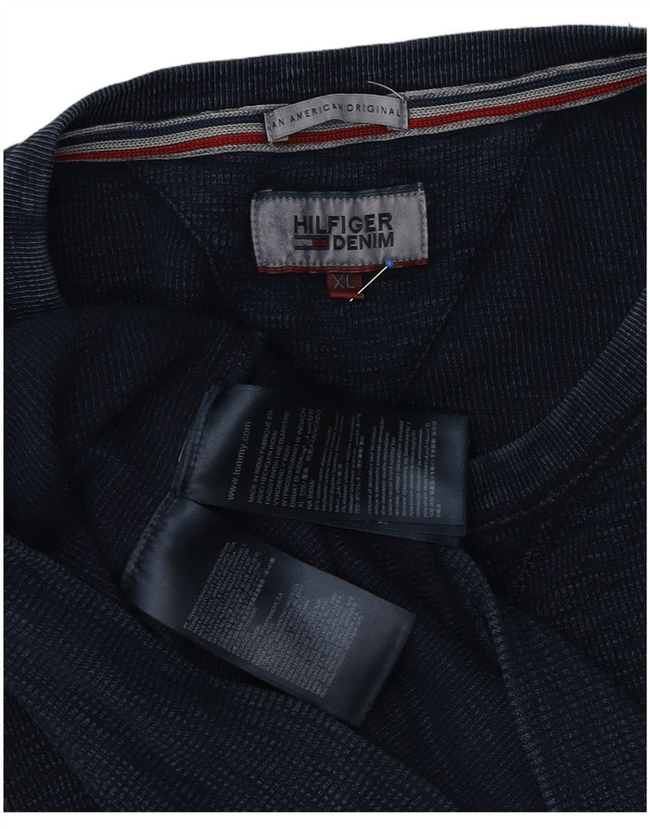 Мужской свитшот Tommy Hilfiger XL, темно-синий, хлопок