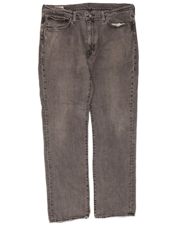 Мужские прямые джинсы Levi's 514 W36 L32 Серые хлопковые классические