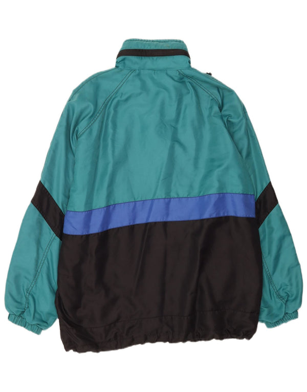 Мужская ветровка свободного кроя Shamp, Великобритания, 36, маленькая, синяя, с цветными блоками