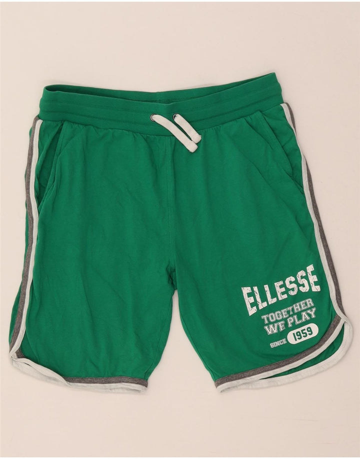 Женские спортивные шорты с рисунком Ellesse UK 14, средний зеленый цвет